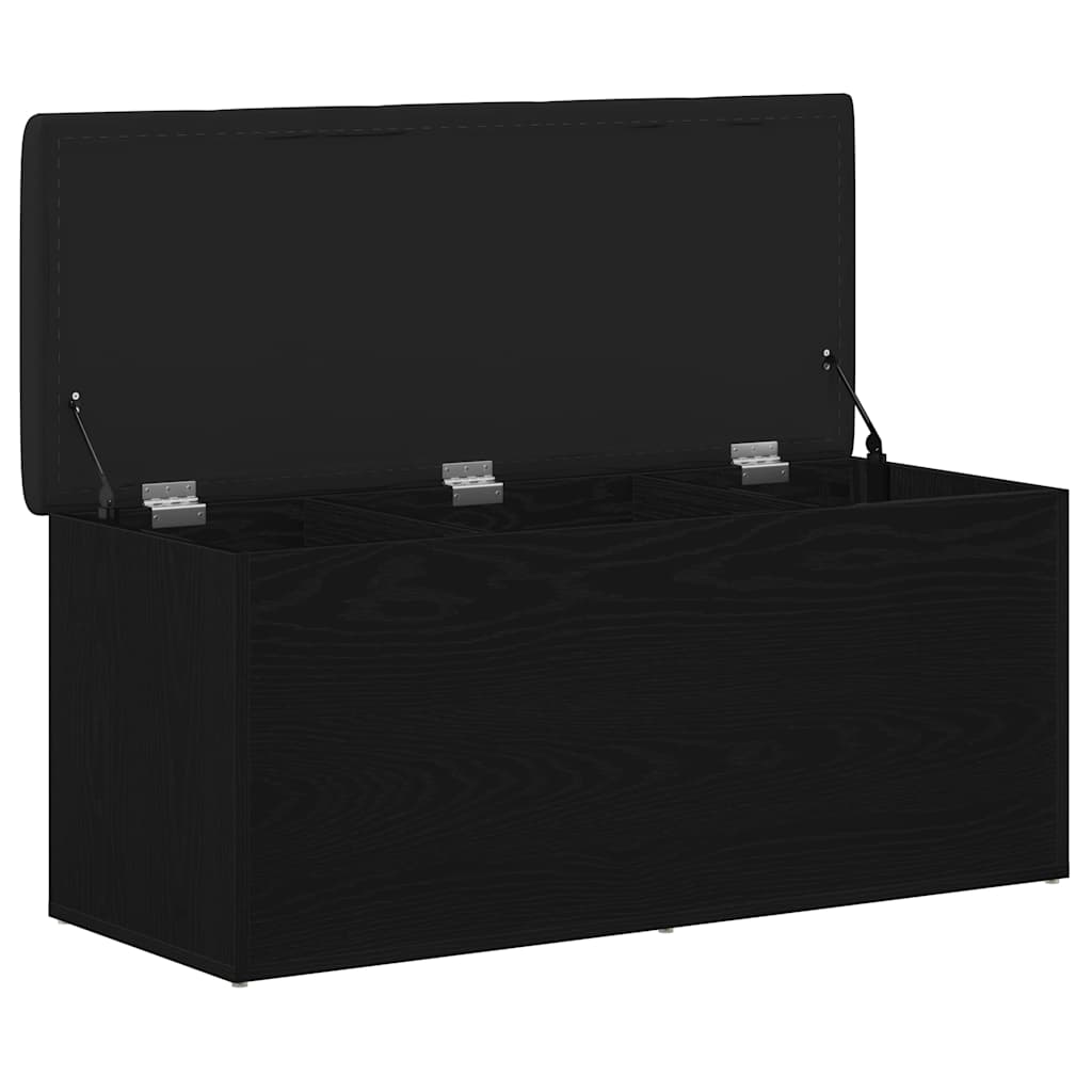 Storage Bench In Black Oak Look 102 X 42 X 45 Cm