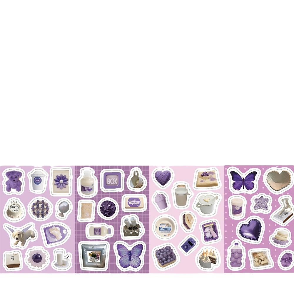 16 INS Simple Fenggu Card Collage Stickers DIY Hand Account Small Card Mobile Phone Case Decoration Korean Style