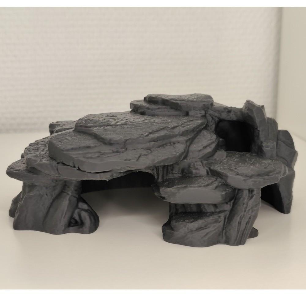 Realistic Texture Fish Tank Rockery Ornaments 3D Printing Fish Hiding Cave  Aquariums