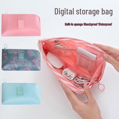 Bedruckbare Reise-Digitalaufbewahrungstasche - Multifunktionaler Organizer für Kabel, Powerbank, Telefon, Make-up - Mittlere Größe