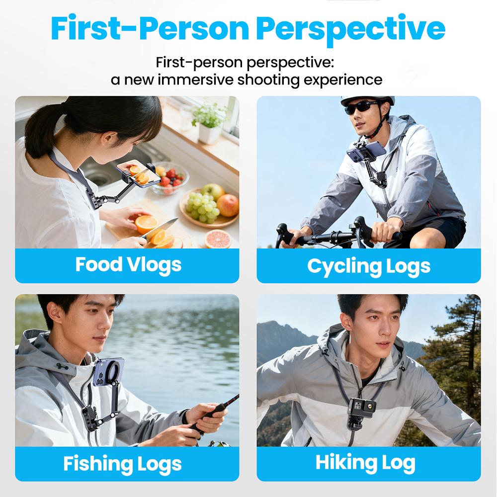 Xiaomi Wearable Neck Magnetic Holder Lazy Phone Stand Universal Hanging Mount for IPhone 17 16 Pro GoPro Vlog Cycling Phone Holder