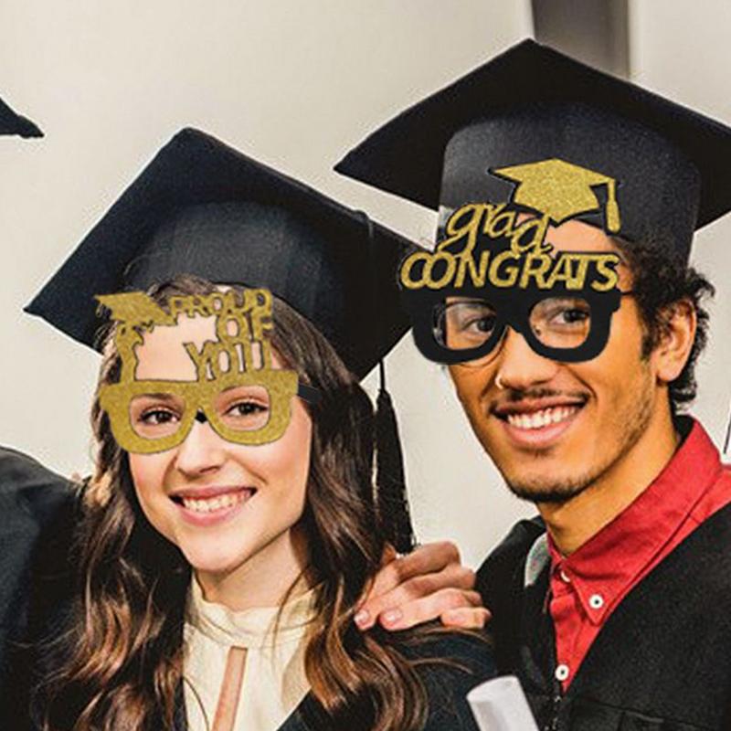 2025 Glasses Class Of 2025 Prom Photo Booth Props Decorative Grad Eyeglasses Booth Party Favors For Photoshoot Kids & Students