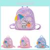 Cute Bunny Kids Backpack With Glitter Animal Pattern For School And Daycare