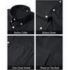 Herren Uni Oxford Langarm Button-Down-Hemd mit Brusttasche, EU-Größe Lässiges Business-Hemd für Amazon Cross-Border