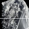 Exquisites Lace Bridal Veil Romantics Weddings Veil Light Weight Women Veil for Memorable Ceremonies