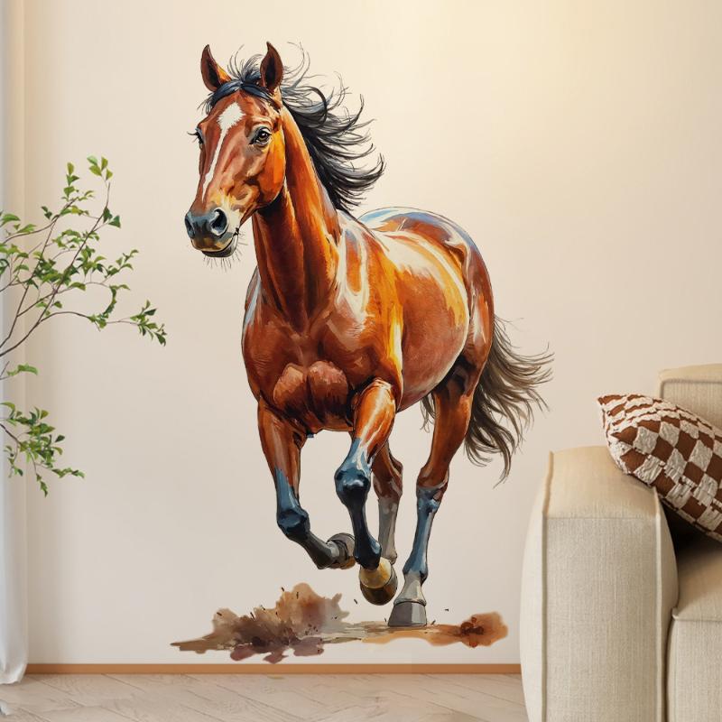 

Скачки Бегущая Лошадь Наклейка на Стену Водонепроницаемая Съемная Виниловая Наклейка Декор для Спальни и Прихожей бронзовый