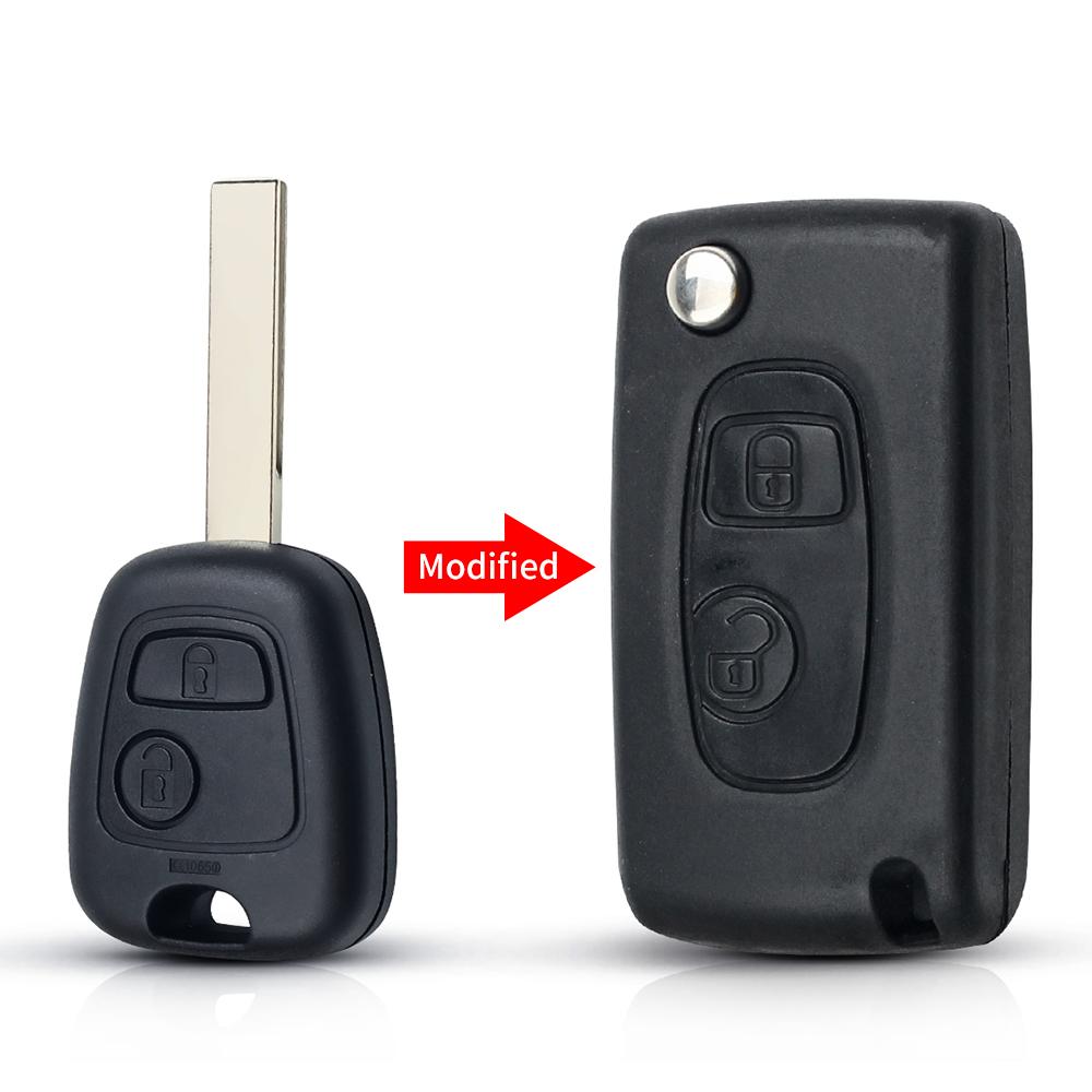 For Peugeot 206 306 307 107 207 407 For Citroen C1 C2 C3 Saxo Berlingo Xsara Picasso Modified Flip Remote Key Shell Case