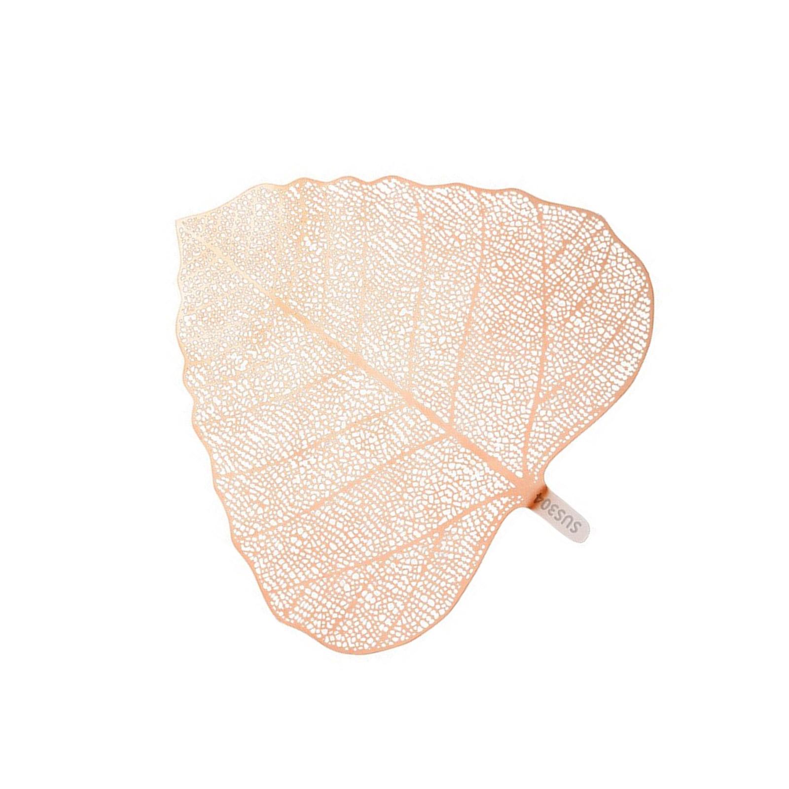 

304 Нержавеющая сталь Заварник для чая Форма листа Бодхи Мелкая сетка Ситечко Фильтр Инструмент для любителей чая и офисных профессионалов розового золота