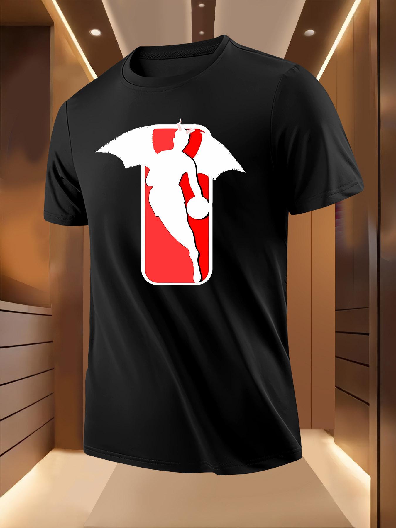 Basketball Graphic Tshirt - Lightweight Breathable Summer... L