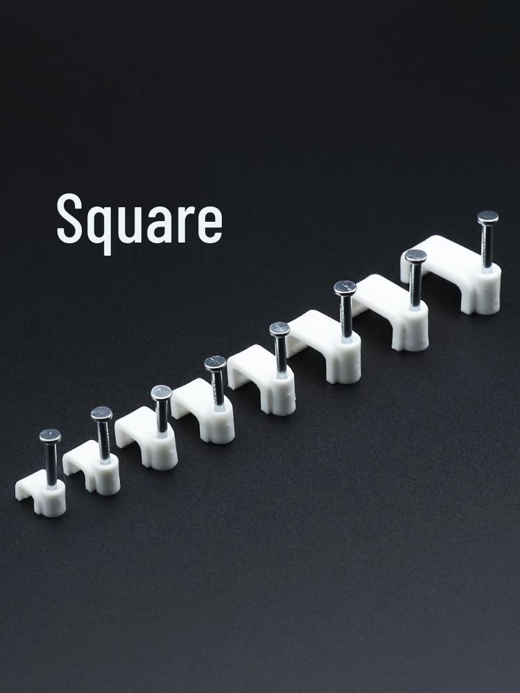 Steel & Plastic Nail Clips for Wires & Network Cables