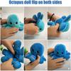 Reversible Flip Octopus Plush Stuffed Toy Halloween Chrismas Gift Soft Simulation Plush Toy Color Reversible Animal Doll