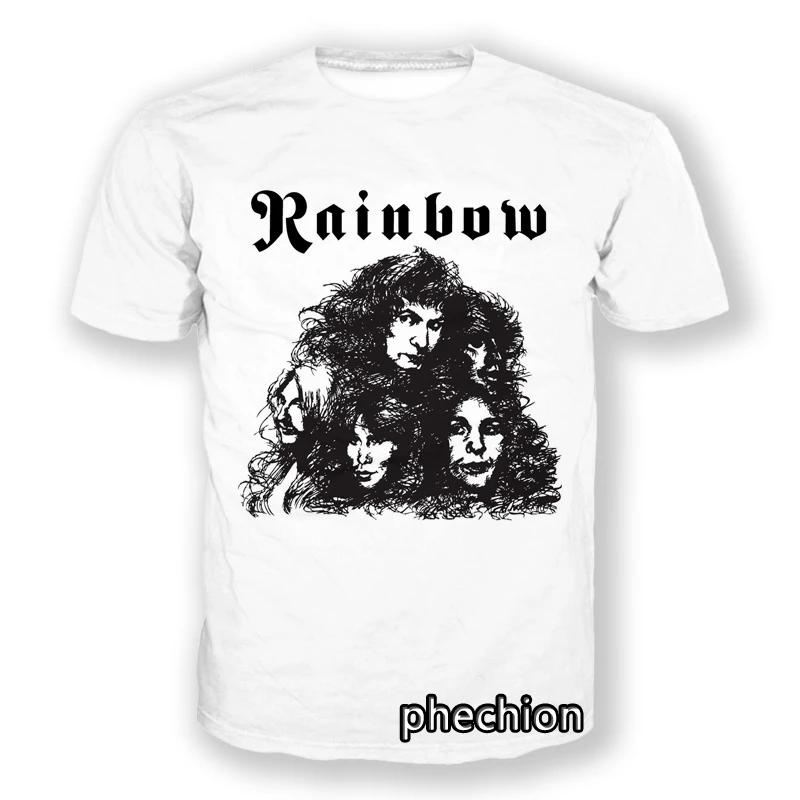 

Phechion Нова мода для чоловіків/жінок Rainbow Rock Band Футболка з короткими рукавами з 3D-принтом Повсякденна футболка Спортивні літні топи в стилі хіп-хоп L18 XL