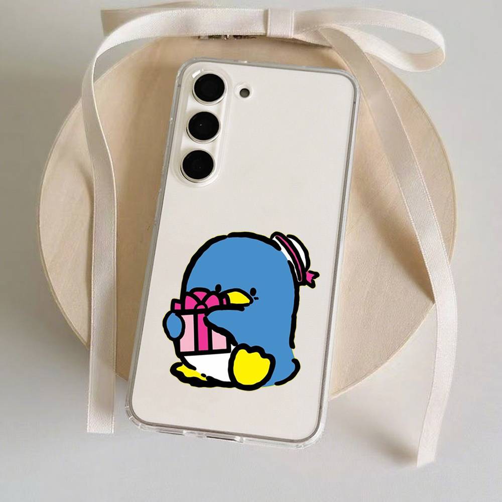 Cute T-TuxedoSam Phone Case For Samsung Galaxy S21 S22 S23 S24 S25ULTRA FE Ultra Plus5G A52S Transparent Cover