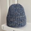 Multi-color Mixed Knitted Hat, Warm In Autumn and Winter, Showing a Small and Lazy Face, Versatile Wool Hat