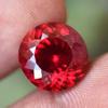 DESLUMBRANTE Rubi Vermelho de 11 Quilates Natural Certificado Lapidação Redonda Pedra Solta Para Aniversário