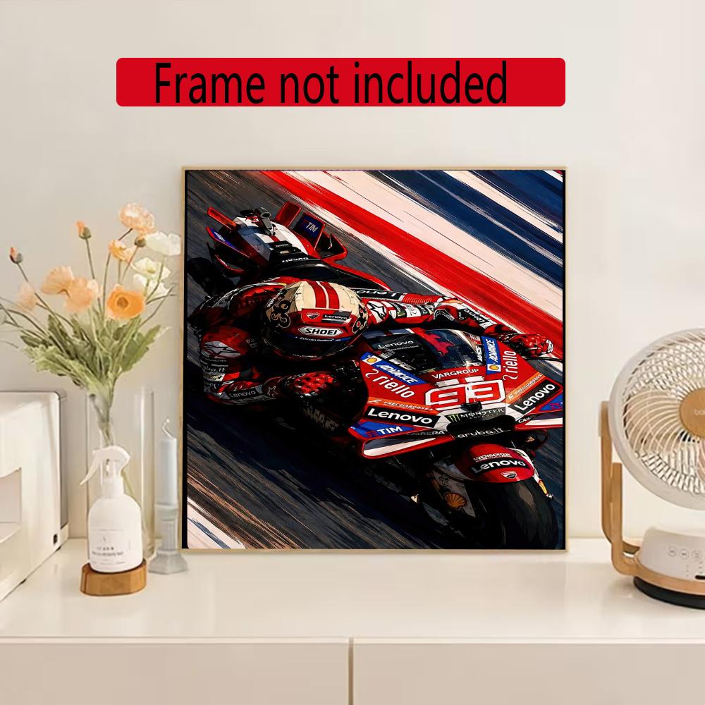 Jorge Lorenzo 5D Diy Diamond Paintings Mosaic Wall Round Diamond Art Painting Kits Embroidery Crystal Accessories Frameless