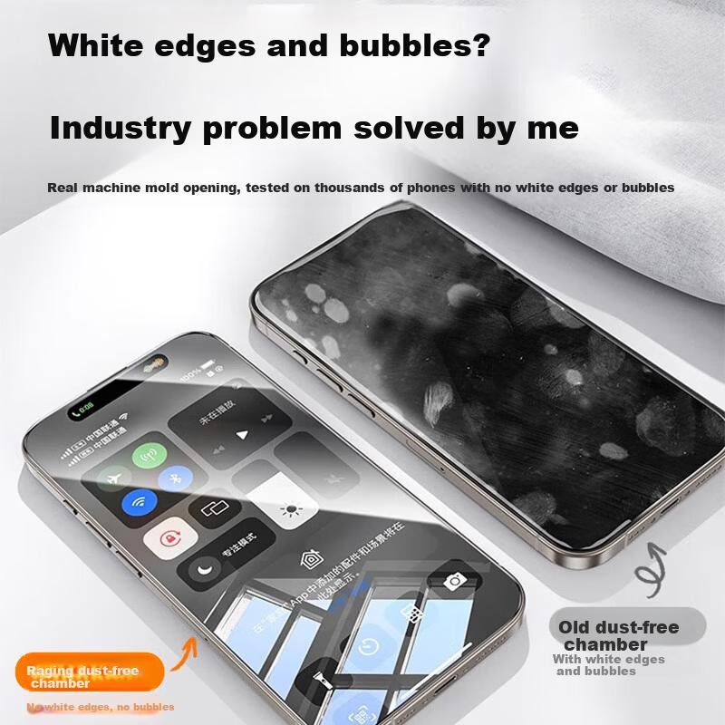 Cabin 2 Pieces Replacement Guarantee with Apple iPhone 17 Tempered Glass Screen Protector, High-Definition Full-Screen Anti-Drop and Glass Film