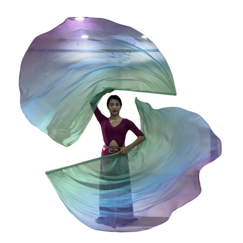 2Pcs Semicircle Praise Church Flags Praise Dance Worship Flags with Scalable Rod for Worship Dance Practice Performances