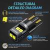 MAXGTRS 2x Super Bright T10 LED W5W 2020 Chips Car Side Interior Lights 194 168 Auto White/Yellow/Red Parking Marker Dome Lamps