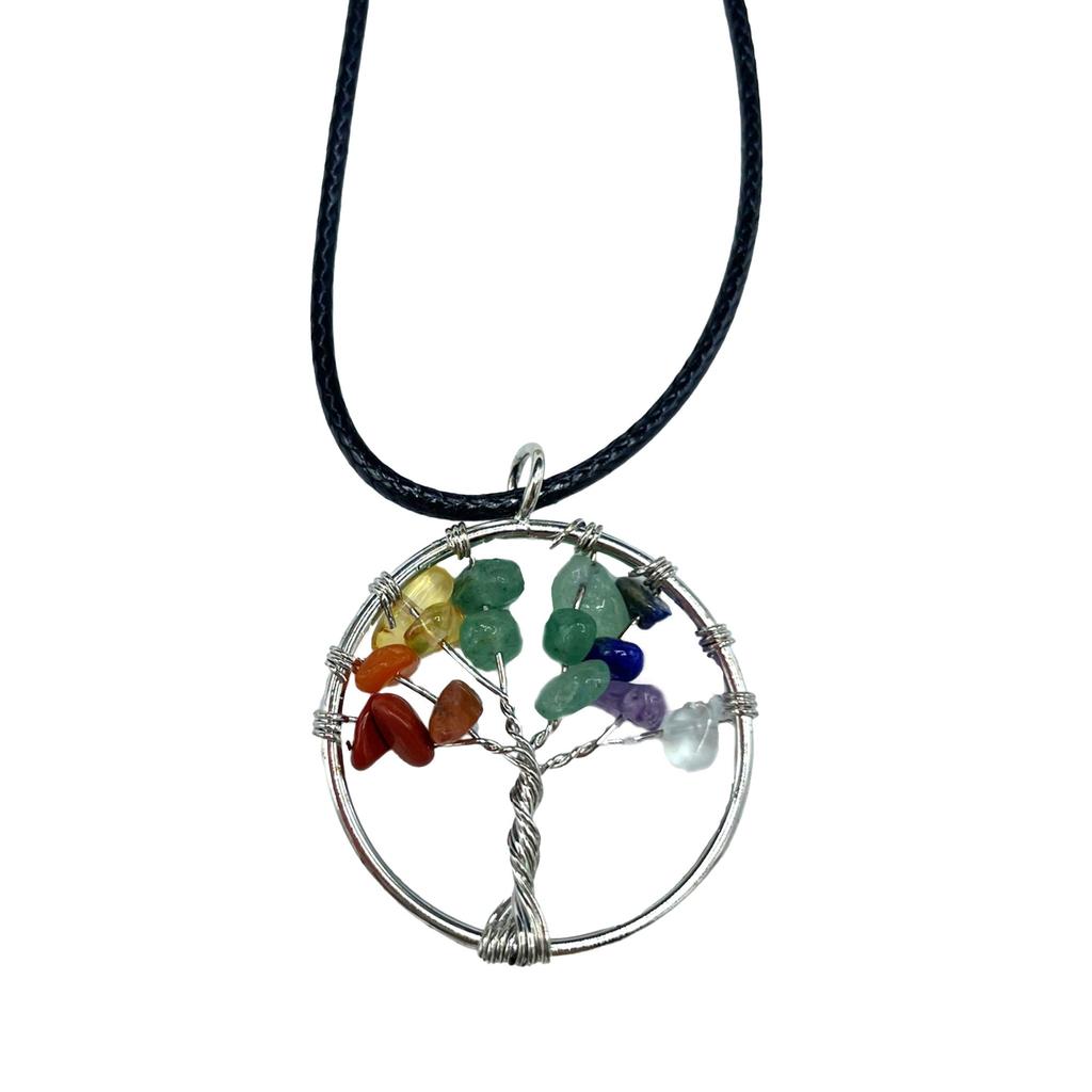 Tree of Life Seven Chakra Pendant