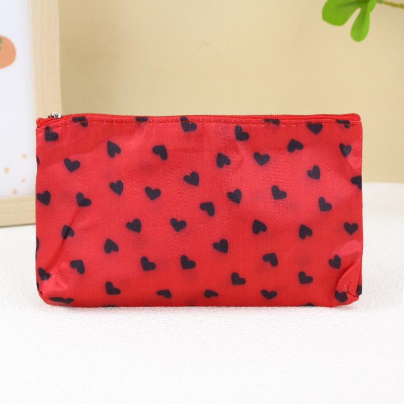 

Cute Cosmetic Bag Toiletry Storage Bag Women S Handbag Clutch Heart-Shaped Cosmetic Bag Travel Size 7