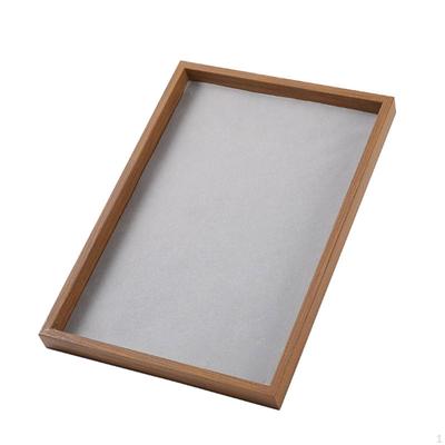 Brillen-Display-Tablett Holzmaserung Sonnenbrillen Weich gefütterter Brillenhalter für Einzelhändler, Kommode,
