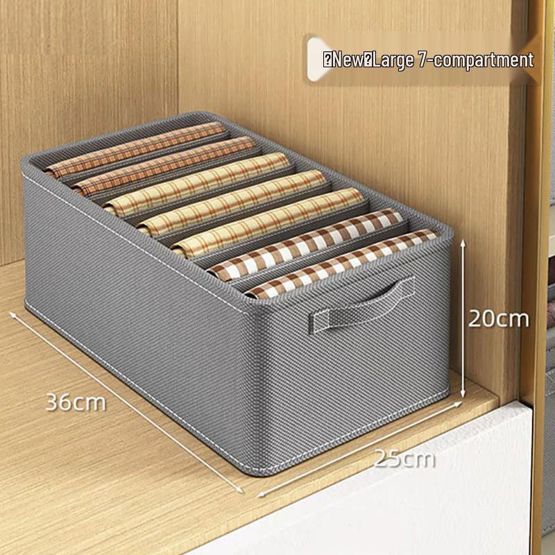 Foldable Fabric Organizer: Clothes, Underwear & Pants Storage Box for Wardrobe