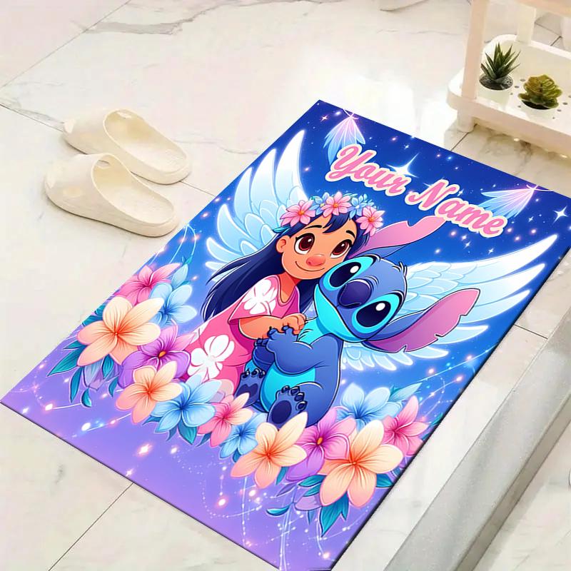 Custom 1Pc Lilo Stitch Galaxy Adventure Rug Office Carpet Indoor Outdoor Entrance Doormat Nonslip Soft And Comfortable Living Room D291616
