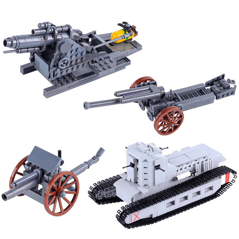 MOC WW2 Military War Vehicle Building Blocks Army Soldier US Spitfire Tank Armored Vehicle BF109 Fighter Jet Prison Cage Toys