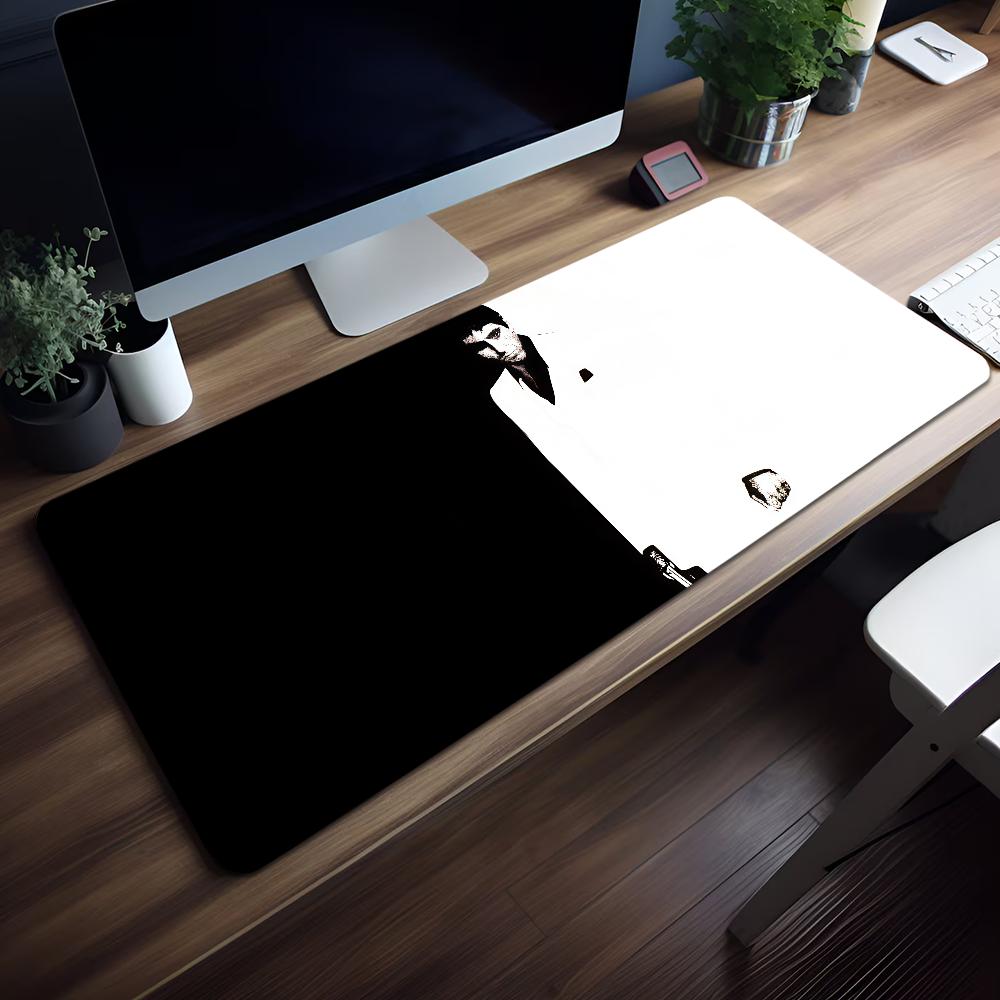Mouse Pad Film Crime MousePad Nonslip Lockedge Office Student Gaming Action Thickened US Large Writing Pad SScarface Cushion