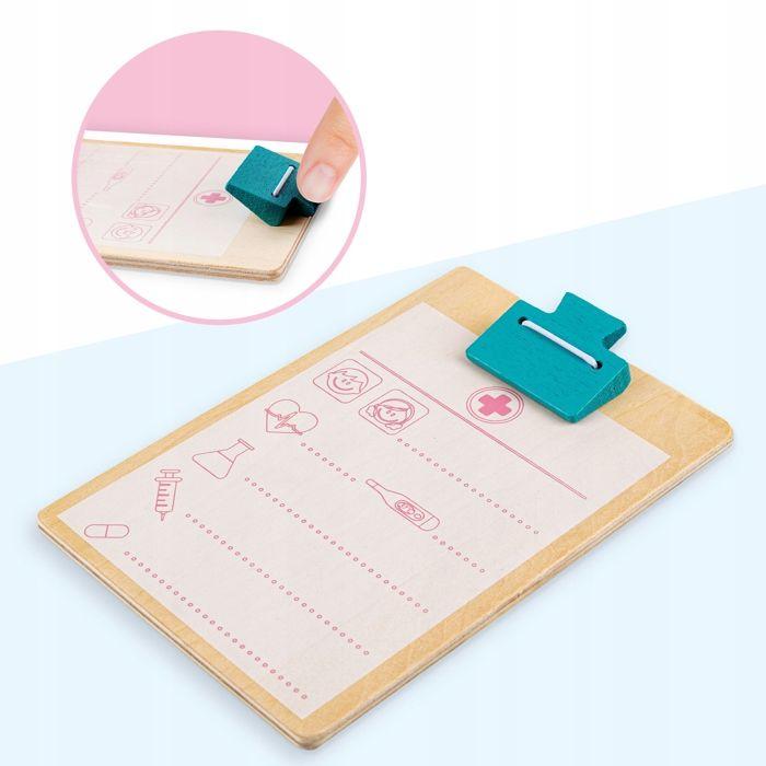 Coffret docteur en bois pour enfants avec accessoires - Kinderplay (KP2940)