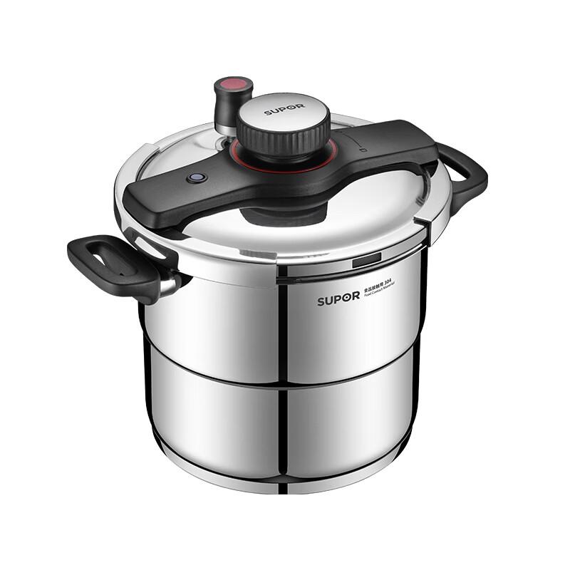 SUPOR 316L Stainless Steel Pressure Cooker, 6L