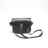 HUNTING WORLD LogoPlate Shoulder Bag Cross body Navy Leather Women Used