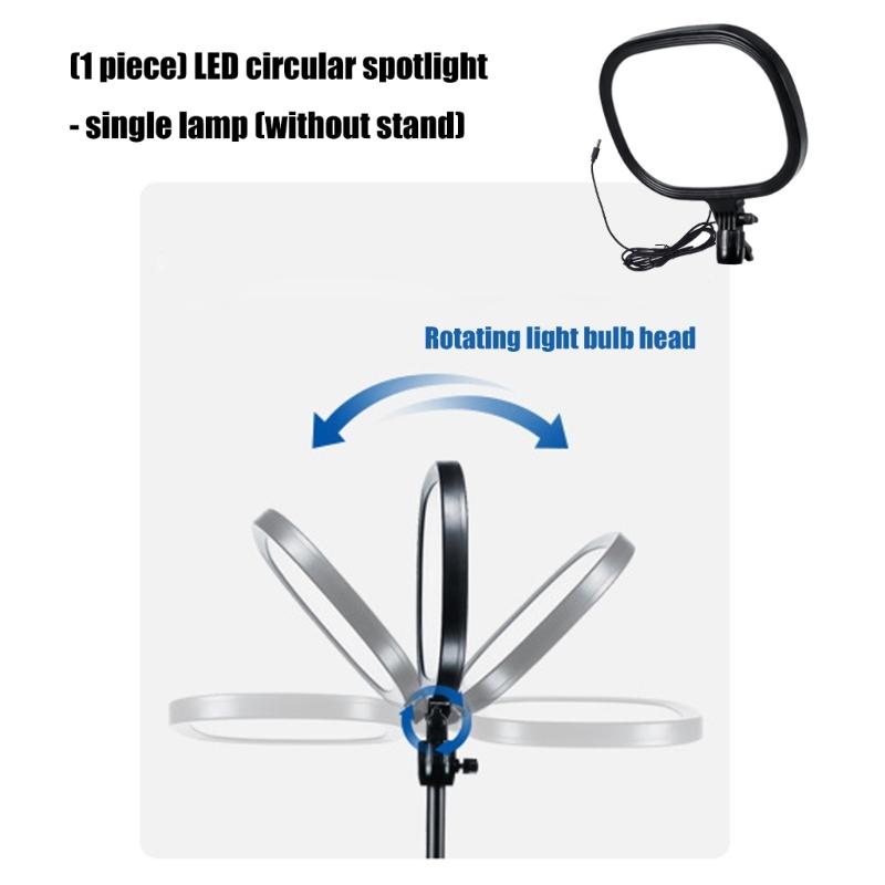 Transportable Phone Camera Hoop Light With Stand Stand Light Control For Content Creation Photography