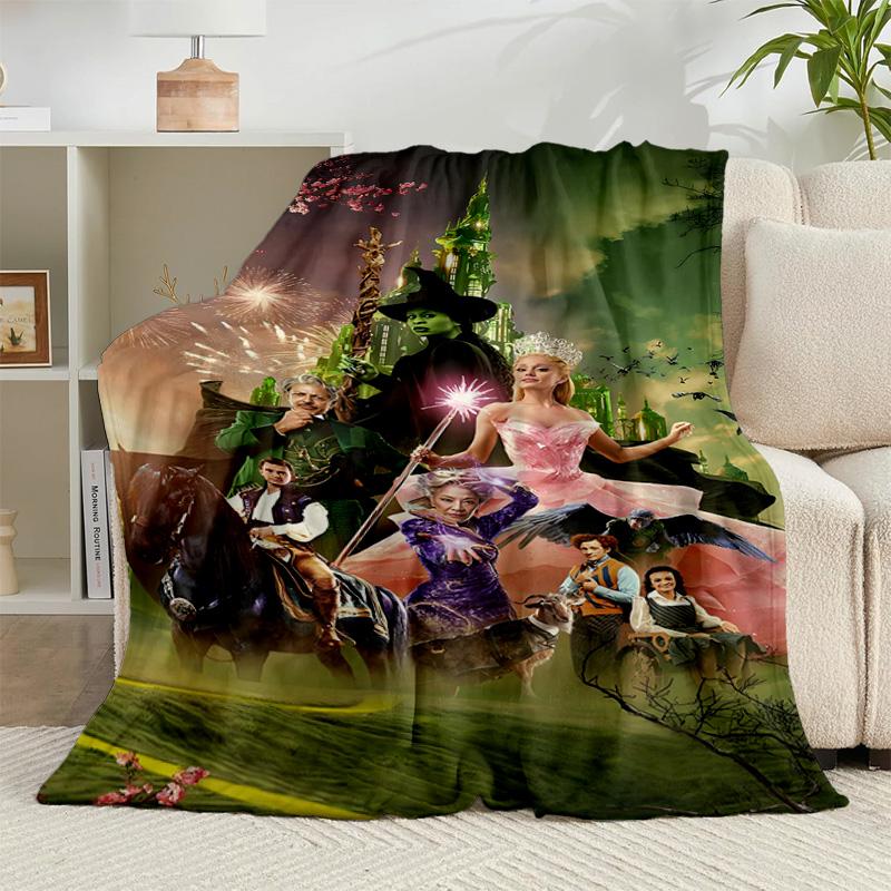 1PC Magic Witch And Friendship Flannel Blanket Gift, Suitable for Both Men And Women, Soft Ideal for Beds And Sofa, Birthday Or Christmas Gift