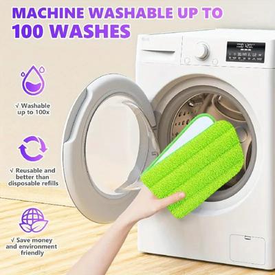 1/4 Pezzi Panno Mop Prestazioni Efficienti Pulizia a Umido/A Secco Panni per Lavaggio Rimozione Peli di Animali Domestici Panno Mop in Microfibra per Swiffer PowerMop