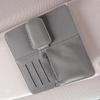 Car Visor Storage Organizer PU Leather Automobile Visor Document Holder Car Document Pockets Multifunctional Car Interior