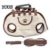 Accessorio Portatile Traspirante per Animali da Viaggio, Trasportino Portatile a Tracolla 2-in-1 Orizzontale Robusto per Gatti, Borsa Stile Guinzaglio per Cani Piccoli