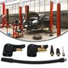 2 Pcs Car Valve Adapter For Car Tyre With 16cm Hose For Car Bicycles Motorcycle Portable Car Repair Tools