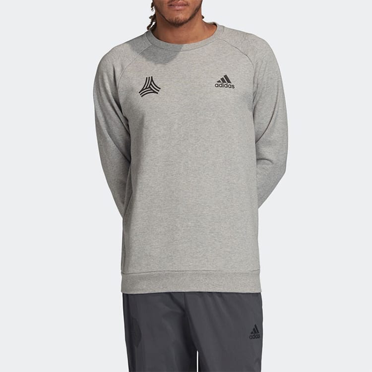 Adidas Sweatshirts Men's Light Gray Crew Neck Moderate Regular FU3662