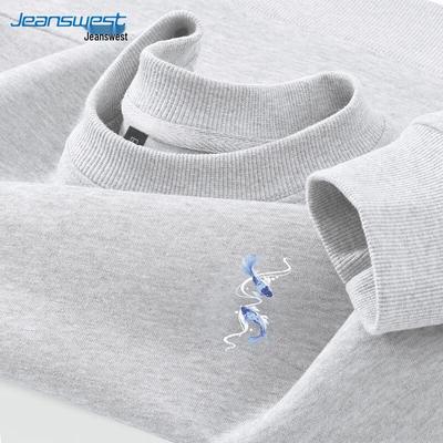 Jeanswest Men's Lightweight Round Neck Graphic Sweatshirt