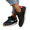 Splicing strap flat low leisure sports single shoes round head mesh