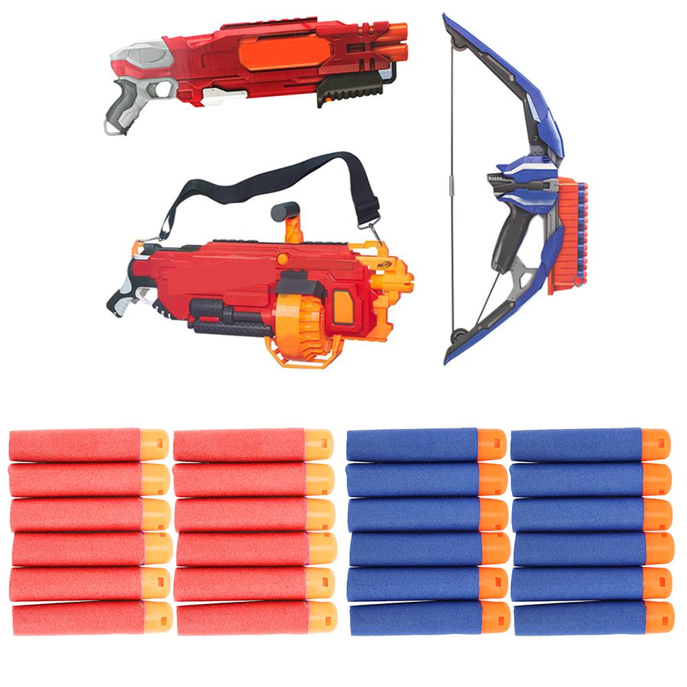 10 Stück EVA-Kugeln Scharfschützenpfeife für Kinderstrahlspielzeugpistole Weichschaum-Nachfüllung 9,5 cm