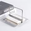 Metal Silver Rod Paper Press Holder Restaurant Tabletop Vertical Tissue Holder Hotel Coffee Shop Model Room Tissue Box Decoration
