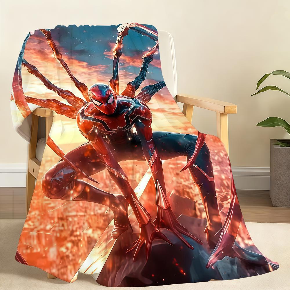 Cool S-Spider-ManS Blanket Soft Throw Blanket for Home Bedroom Bed Sofa Picnic Travel Office Rest Cover Blanket Gift