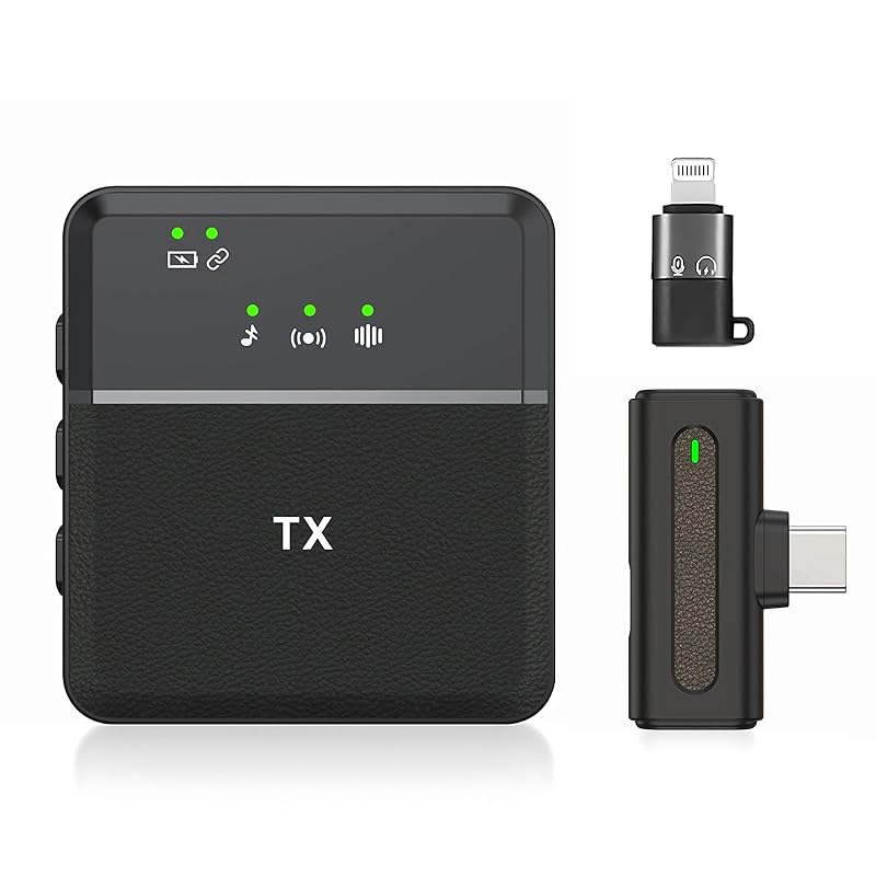 

microphone pin microphone 360° sound recording Smartphone instant connection Noise reduction 99% 2 people use at the same time PC Type-C & lightning