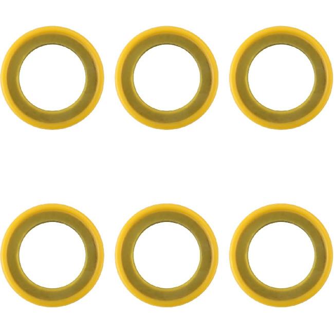 

6pcs 26-830749 Gearcase Drain Plug Seal Washer Gaskets, Lower Unit Grease Gaskets Washer Drain Plug Seal Gearcase Lube Drain Screw Washer Compatible