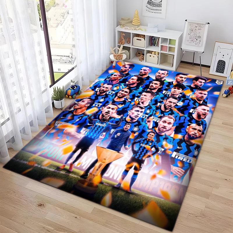 Famous F.C. Internazionale Milano football player Lautaro Martínez carpet is suitable for living room and bedroom office decorative carpet L5