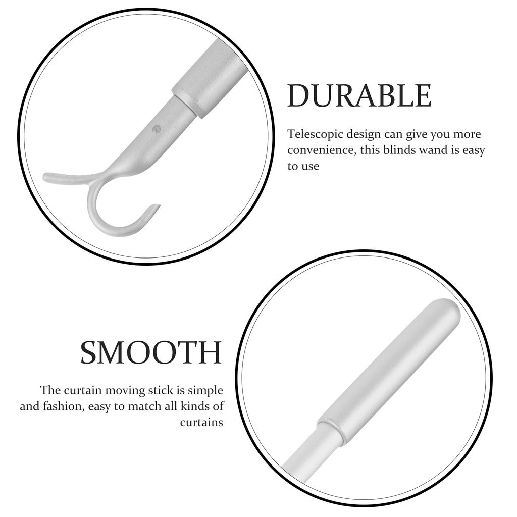 Venetian Blind Rod Practical Blinds Wand Home Metal Extension Plate Vertical Telescopic Stick Aluminum Alloy Opener Accessories