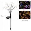 Solar LED Firework Lights Outdoor Dandelion Lamp Waterproof Swaying Starburst Light for Yard Patio Garden Christmas Decor 1-4PCS